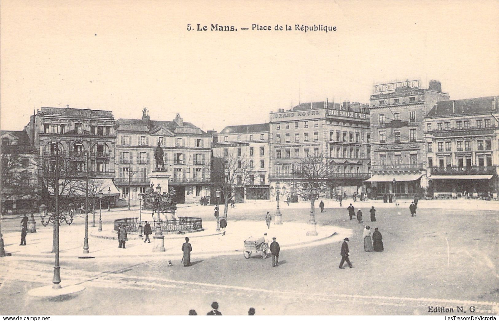 FRANCE - Le Mans - Place De La Republique - Carte Postale Ancienne - Le Mans