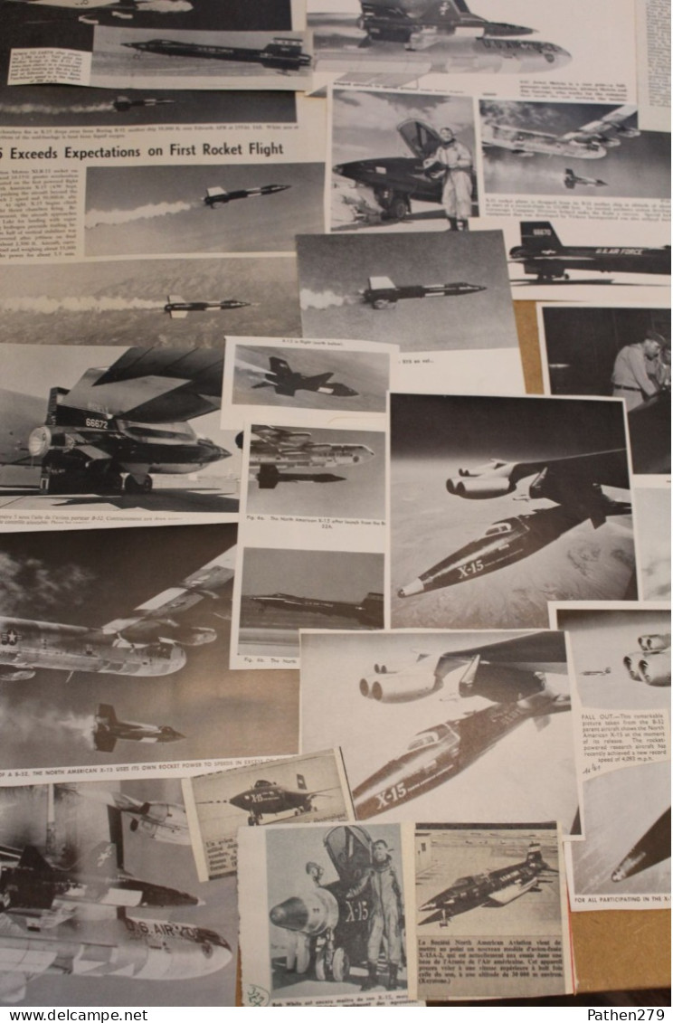 Lot De 307g De Coupures De Presse Et Photo De L'aéronef Américain North American X-15 - Aviation