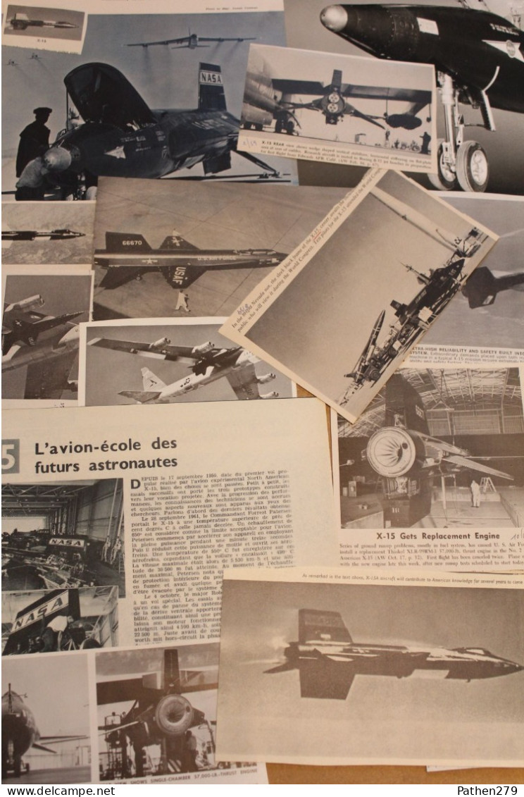 Lot De 307g De Coupures De Presse Et Photo De L'aéronef Américain North American X-15 - Aviation