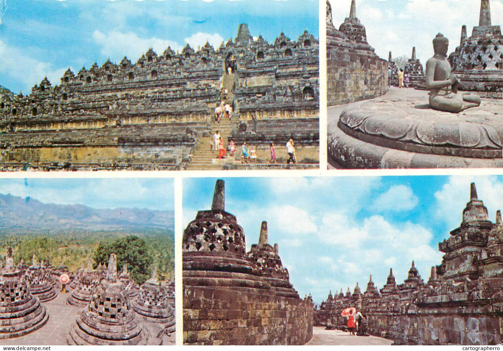 Indonesia Central Java Borobudur Temple Multi View - Indonésie