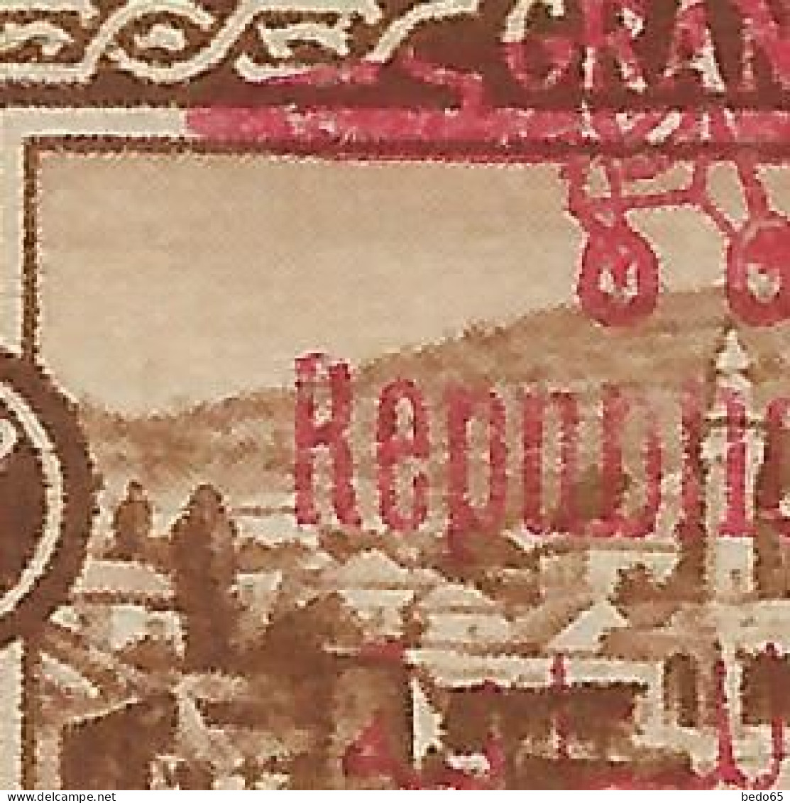 GRAND LIBAN PA N° 33 Sans Accent Sur Le 1er E De Republique Tenant à Normal NEUF** LUXE SANS CHARNIERE / Hingeless / MNH - Airmail