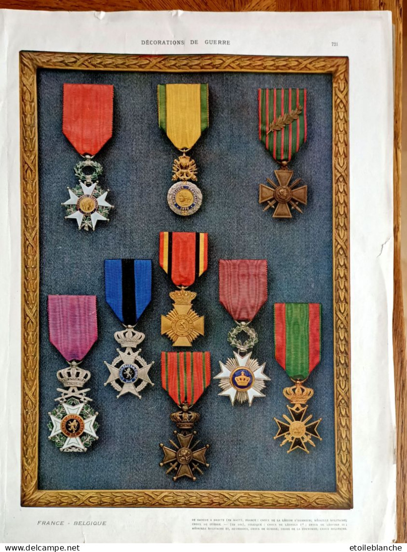 Photo, Livre Grande Guerre 1914-1918 - Médailles Militaires Décorations France Belgique Grande Bretagne ... - Groot-Brittannië