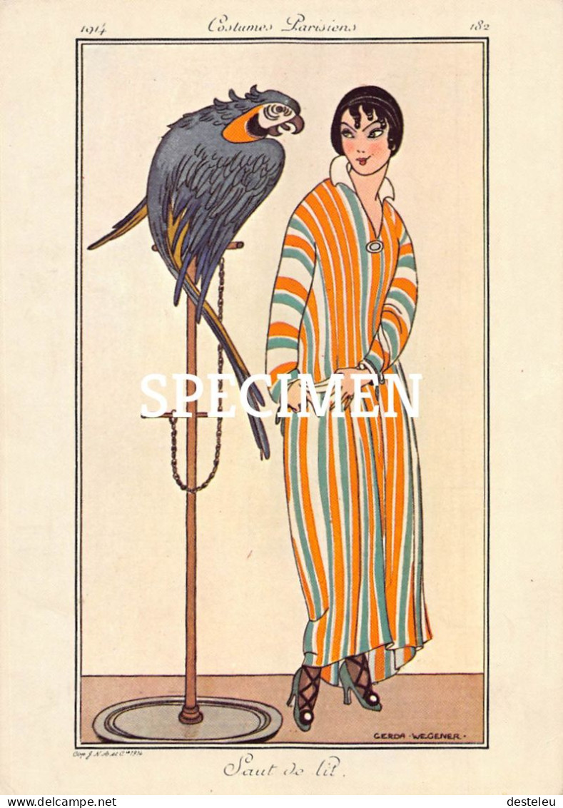 Costumes Parisiens - Saut De Lit - 1914 Paris - Mode