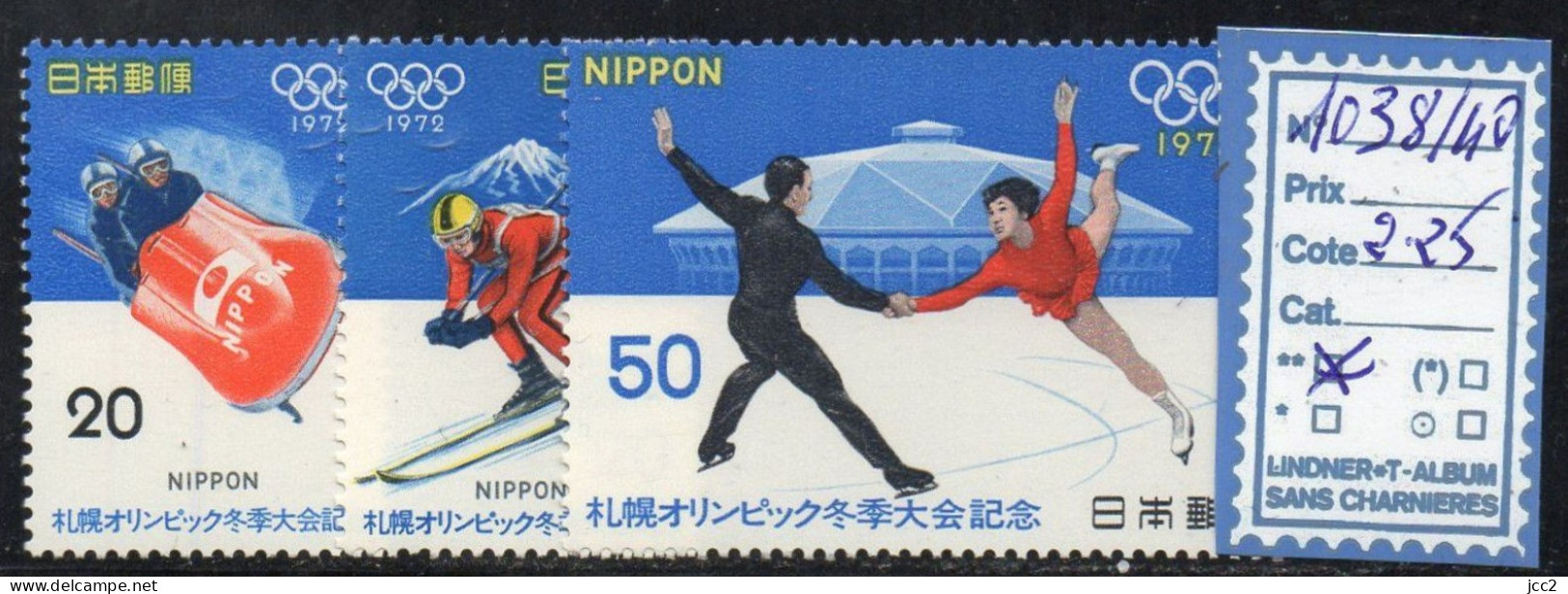 Japon N°1038/40** - Neufs