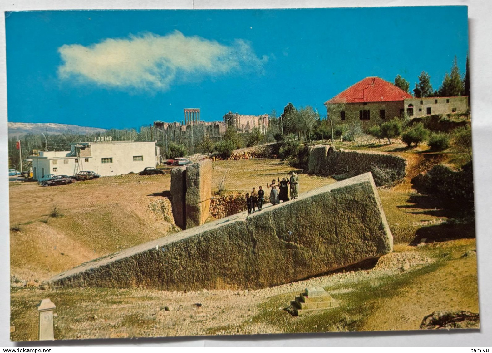 PC LEBANON BAALBEK THE PREGNANT'S STONE IN THE ROMAN STONE PIT - Liban