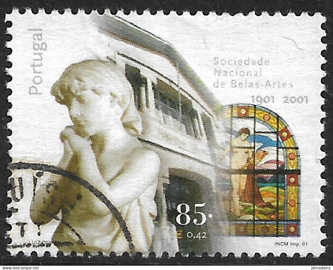 Portugal – 2001 Fine Arts Academy .85 Used Stamp - Oblitérés
