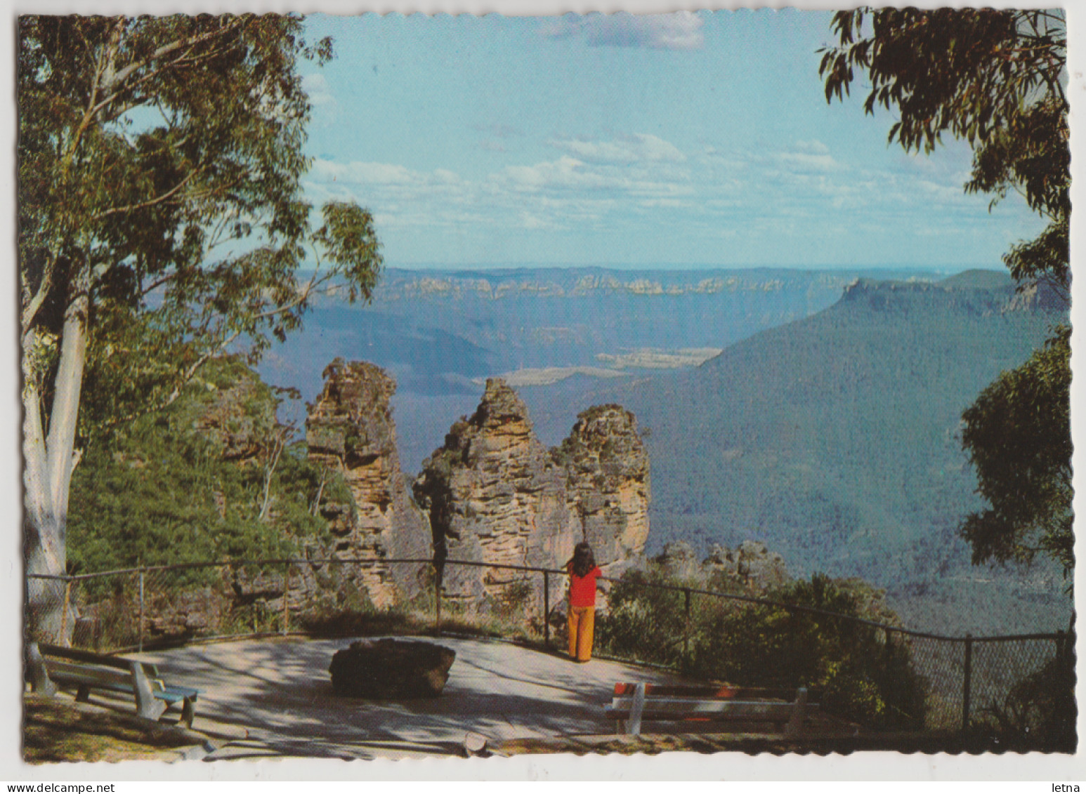 Australia NEW SOUTH WALES NSW Three Sisters Blue Mountains KATOOMBA Murray Views W57 Postcard C1970s - Andere & Zonder Classificatie