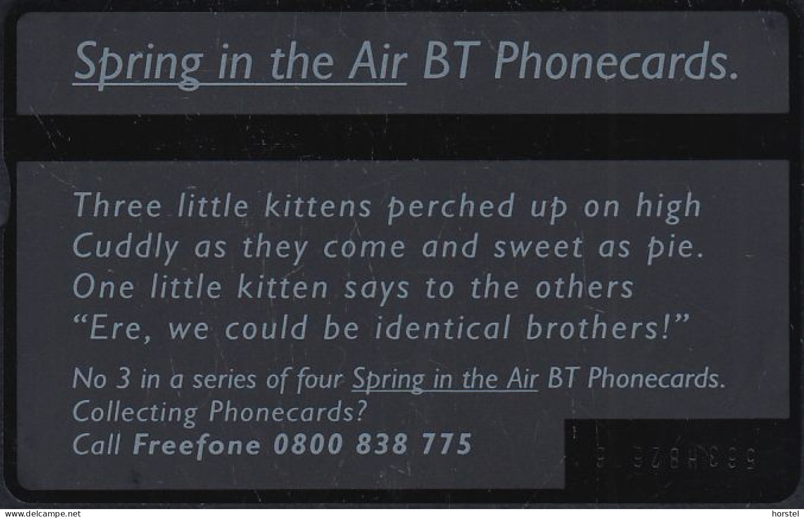 UK Btc 135 Spring In The Air - Katzen - Cats - Kitten - 50 Units - 563H - BT Allgemeine