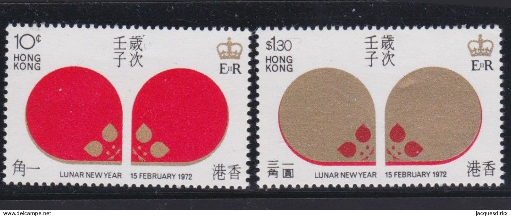 Hong Kong   .    SG  .   276/277      .   **     .     MNH - Ungebraucht