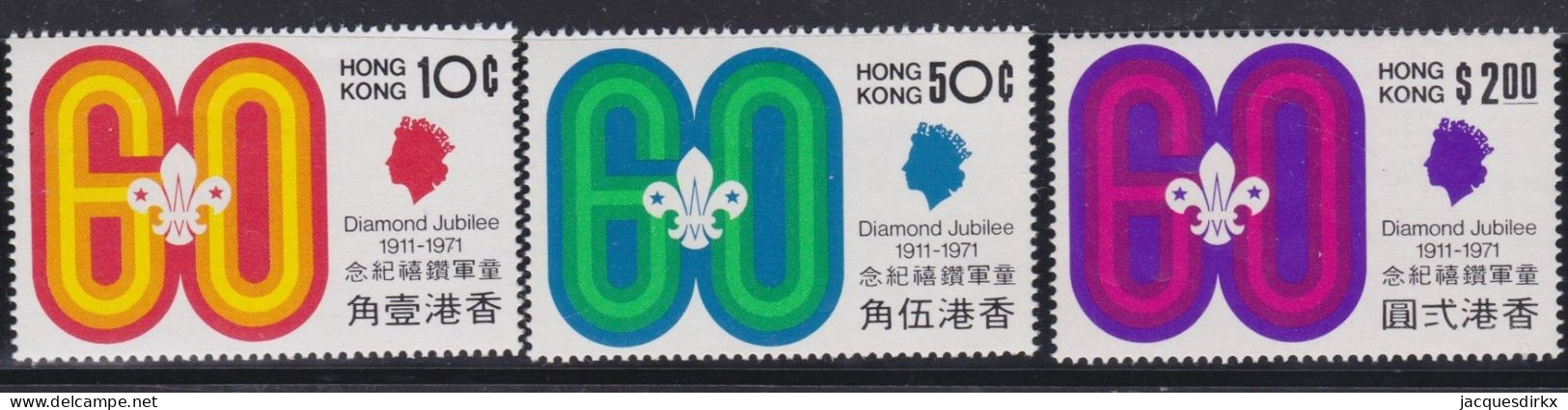 Hong Kong   .    SG  .   270/272      .   **     .     MNH - Ungebraucht