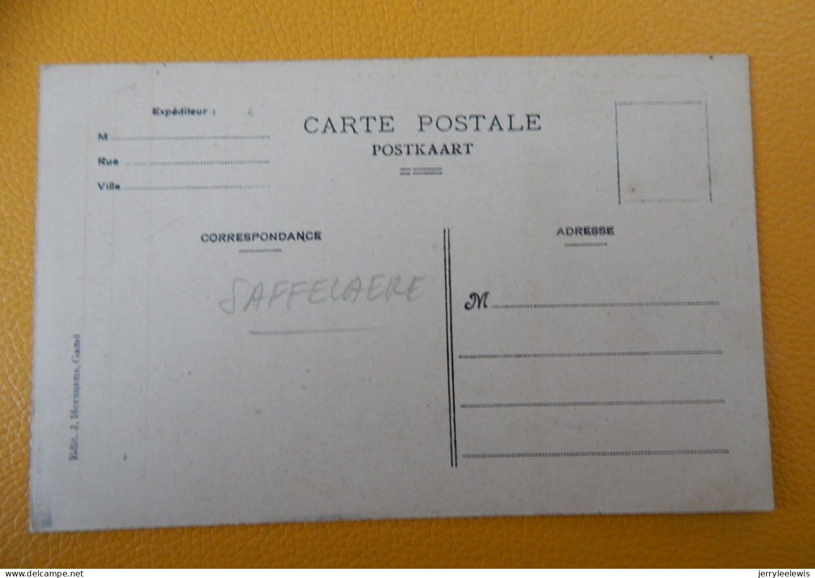 ZAFFELARE -  SAFFELAERE - Pensionnat Des Soeurs De La Charité  - Réfectoire - Lochristi