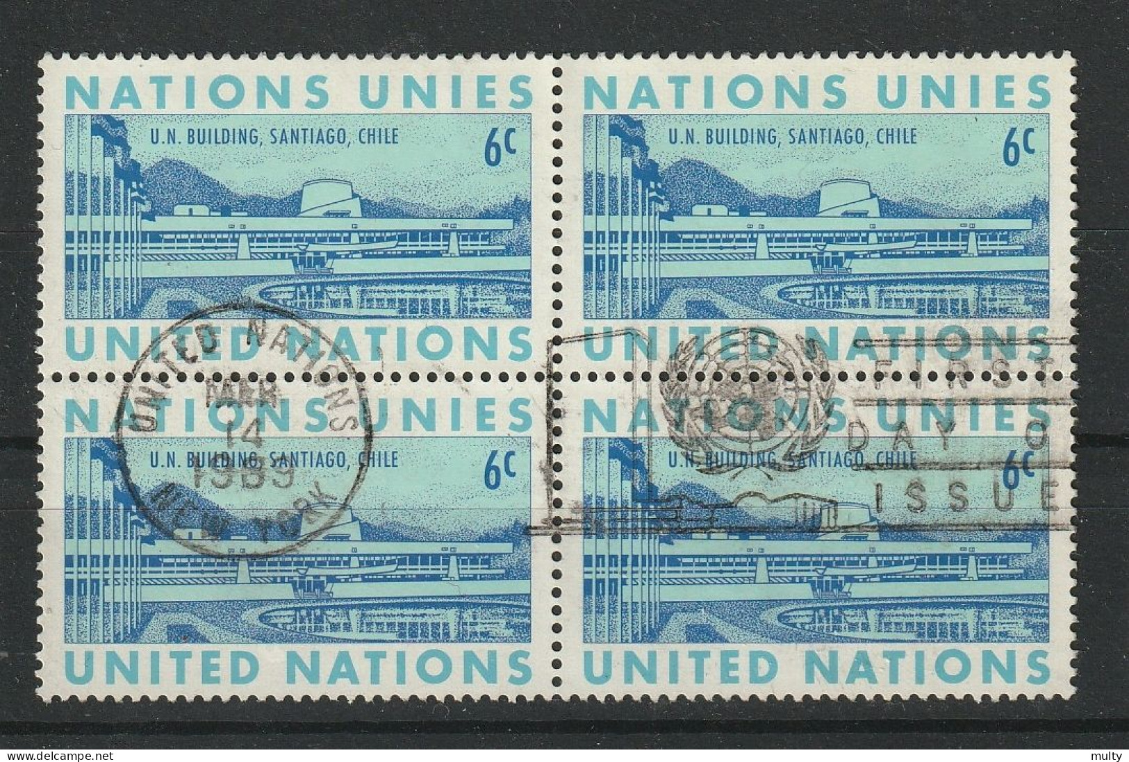 Verenigde Naties New York Y/T 188 (0) In Blok Van 4. - Used Stamps