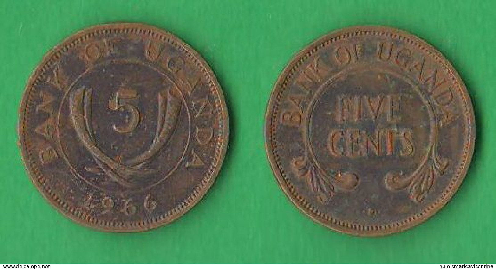 5 Cents 1966 Uganda Ouganda Afrikan State États Africains © 22 - Ouganda