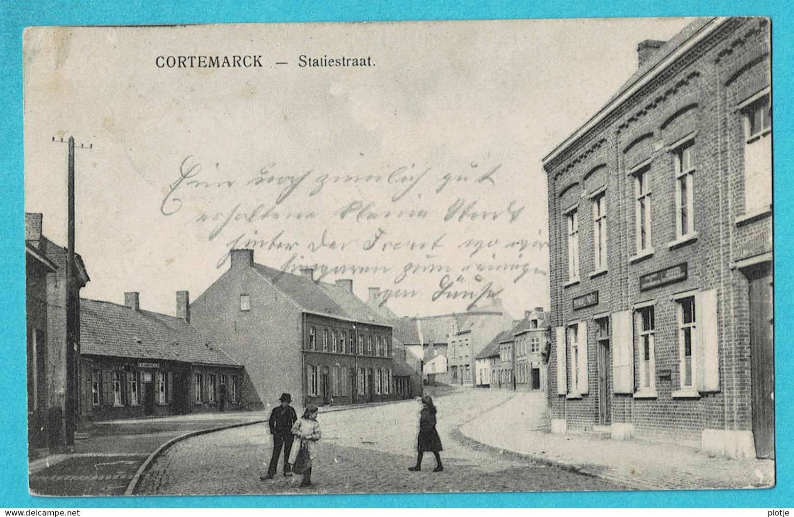 * Kortemark - Cortemarck (West Vlaanderen) * (Feldpost) Statiestraat, Rue De La Gare, Animée, Unique, TOP - Kortemark