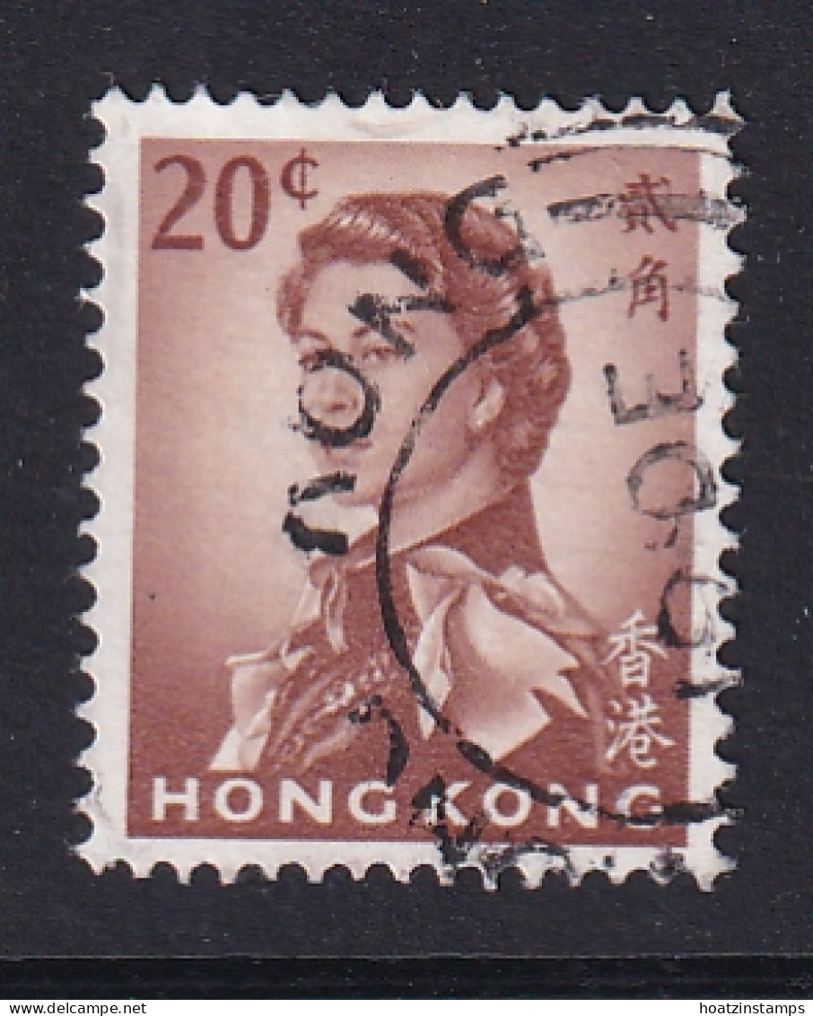 Hong Kong: 1966/72   QE II      SG225       20c   [Wmk Sideways]   Used - Used Stamps