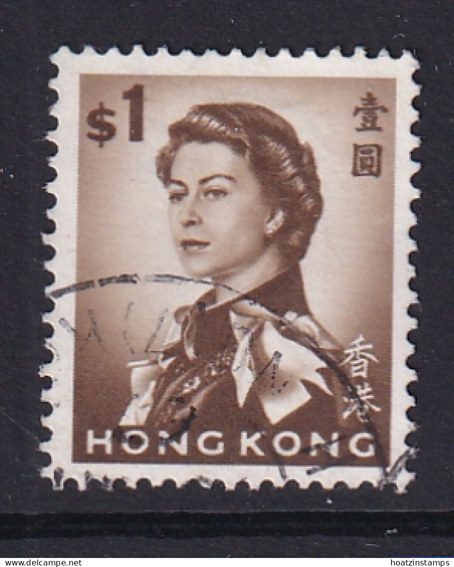 Hong Kong: 1966/72   QE II      SG231       $1   [Wmk Sideways]   Used - Usados