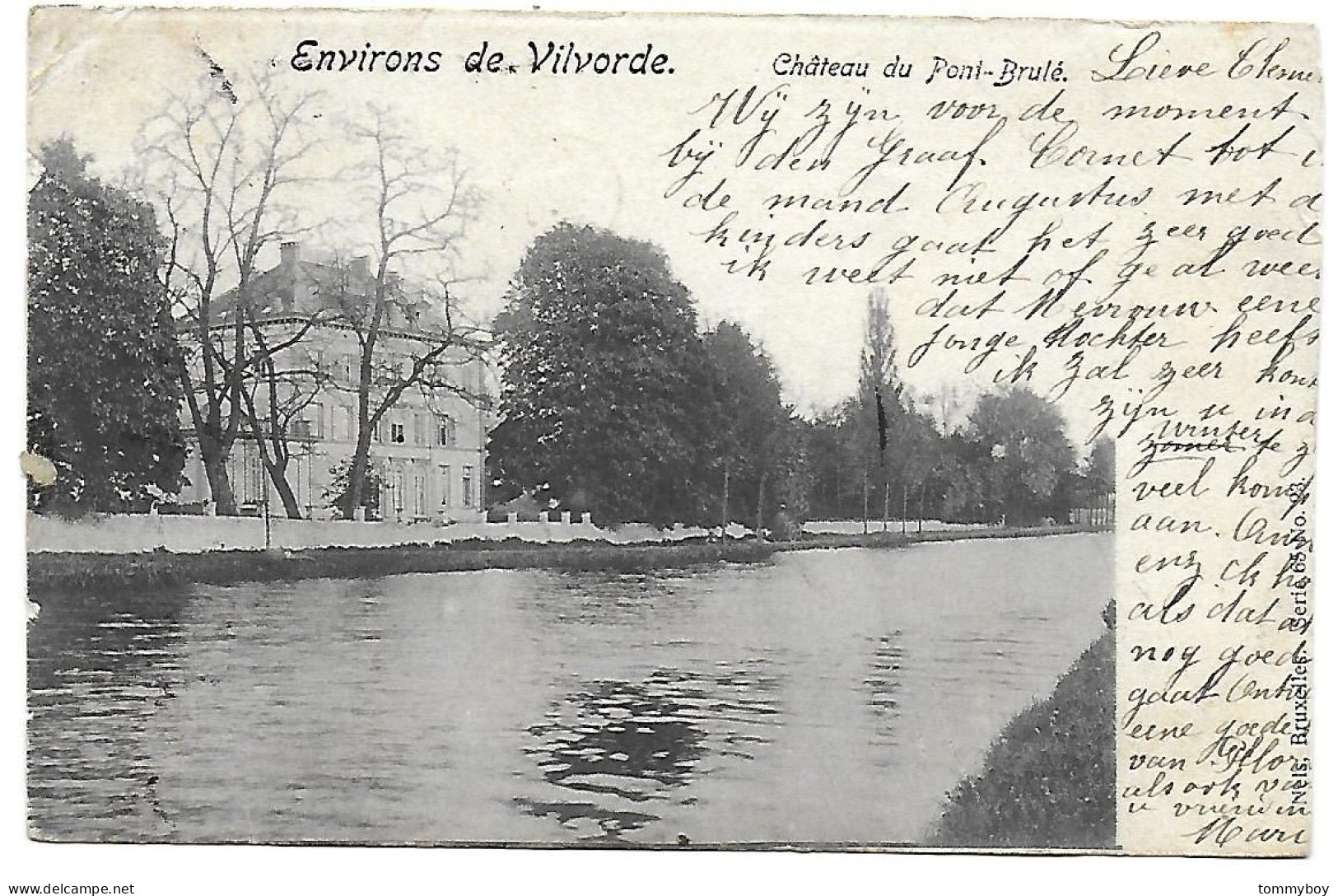 CPA Vilvorde, Environs De Vilvorde, Château Du Pont-Brulé (small Damage At Border) - Vilvoorde