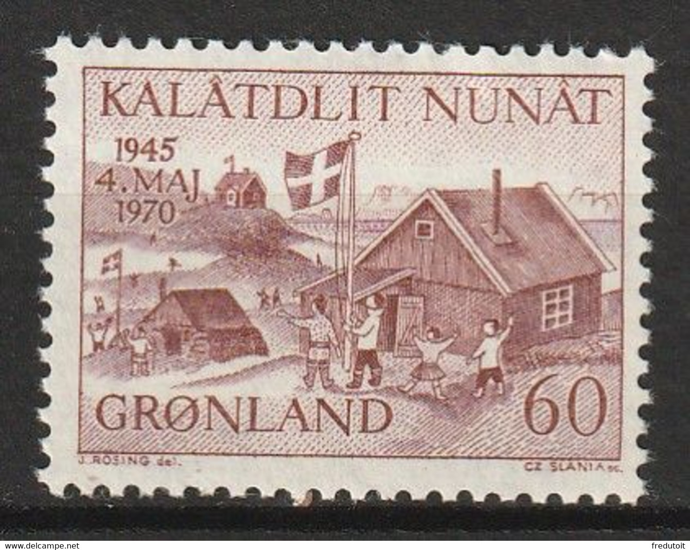 GROENLAND - N°64 ** (1970) - Unused Stamps