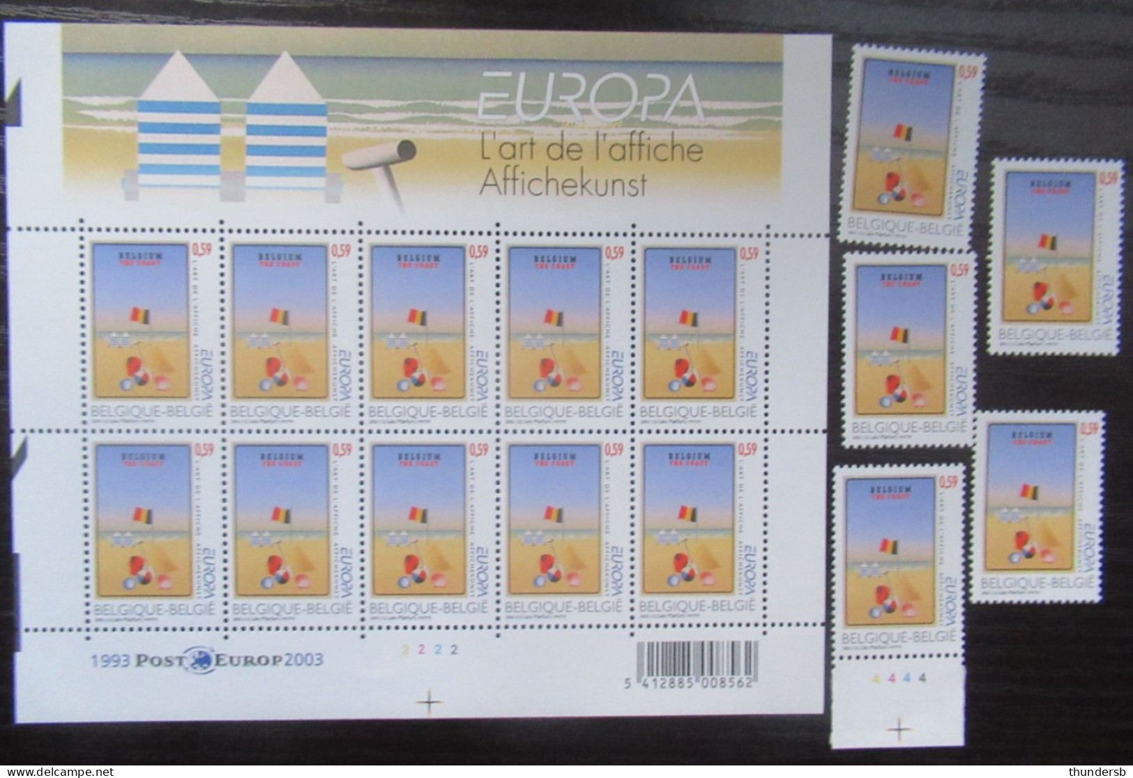 3179 'Europa: Affichekunst' - Postfris ** - Face Value: 8,85 Euro - Unused Stamps