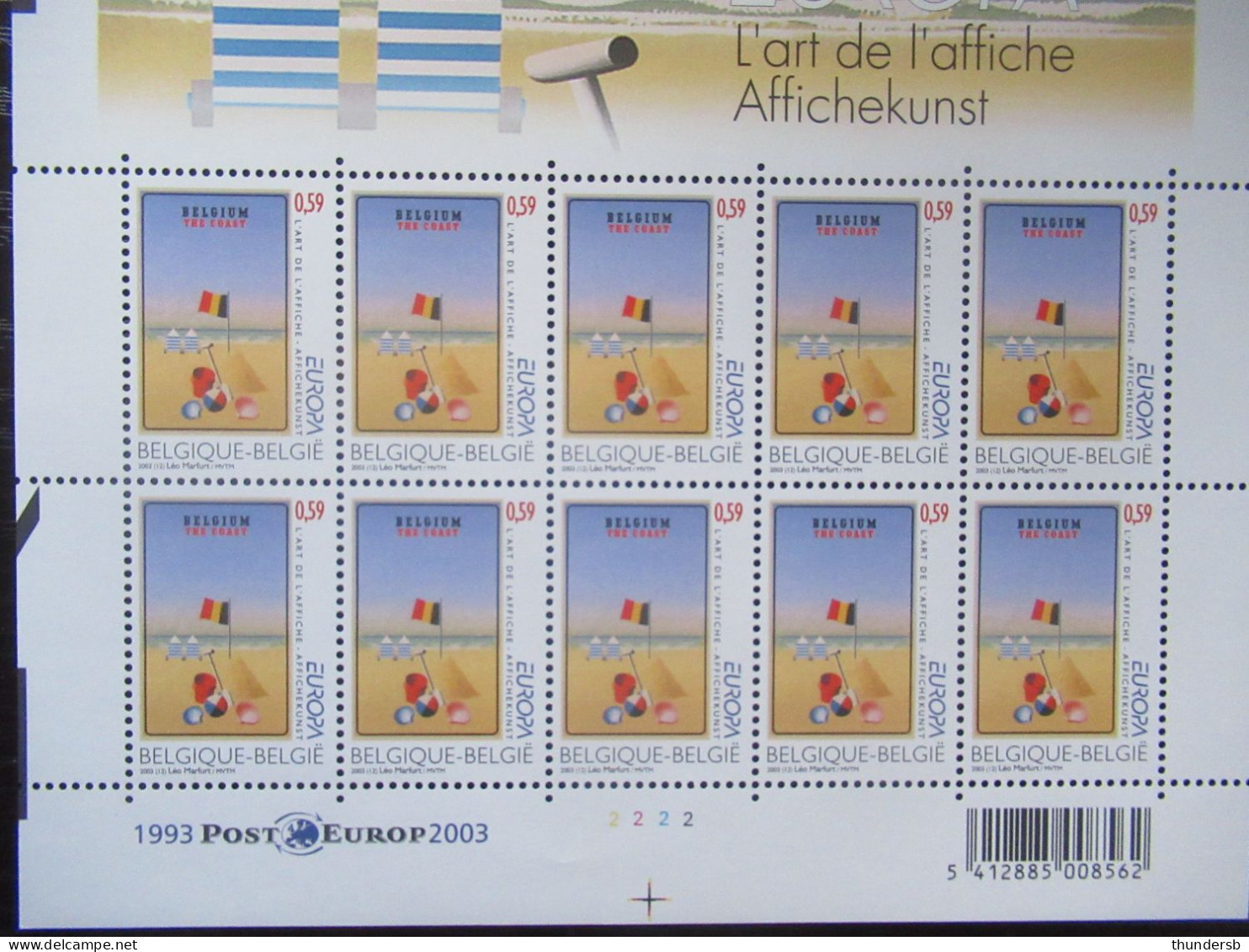 3179 'Europa: Affichekunst' - Postfris ** - Face Value: 8,85 Euro - Unused Stamps