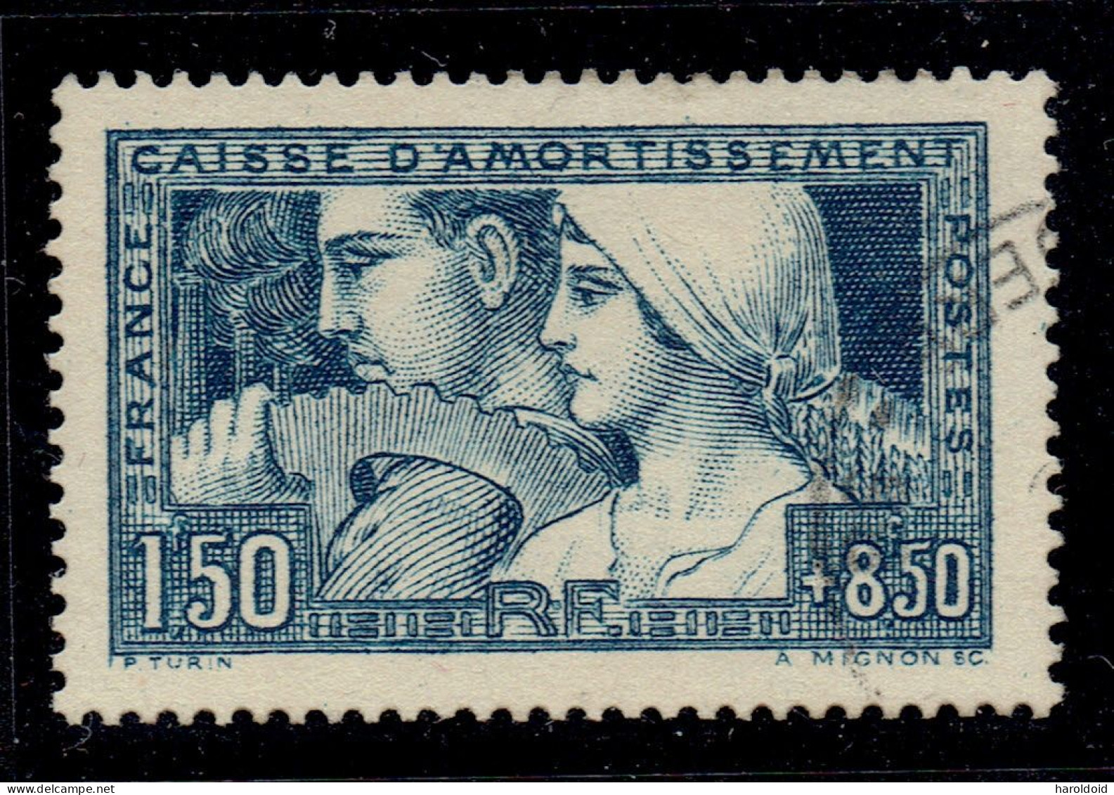 FRANCE - N°252 OB - 3e ETAT - TB - 1927-31 Caisse D'Amortissement