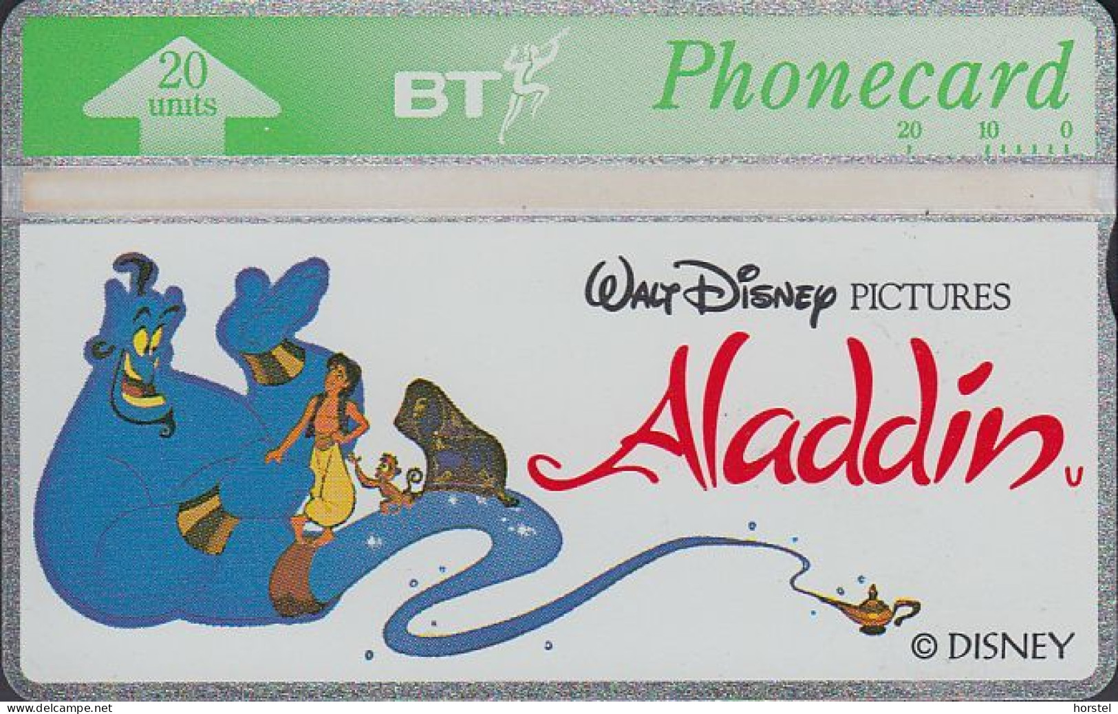 UK Btc 106 W.Disney Aladdin (2) - Genie - 20 Units - 332K - Mint - BT Allgemeine