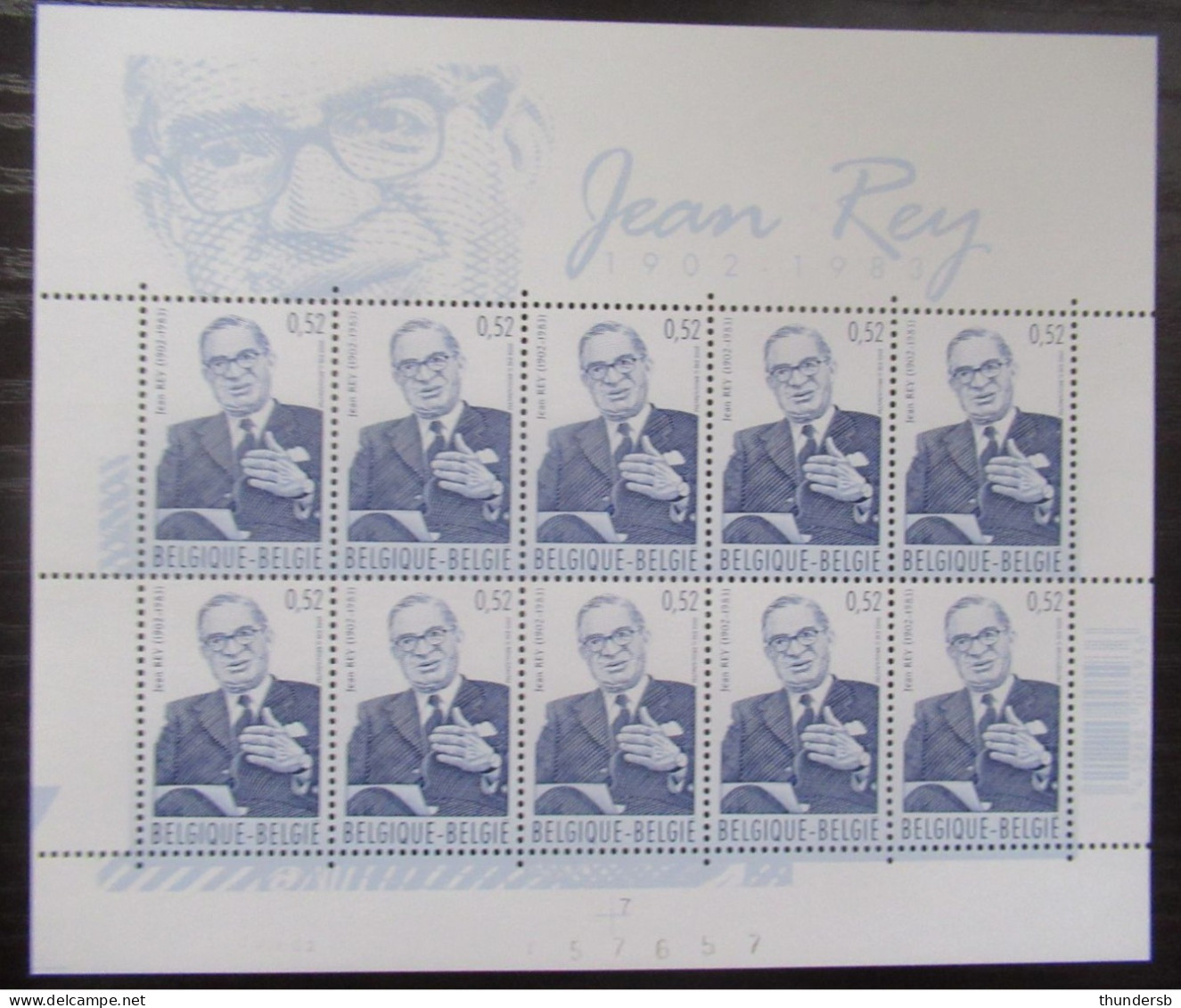 3097 'Jean Rey' - Postfris ** - Face Value: 5,2 Euro - Unused Stamps