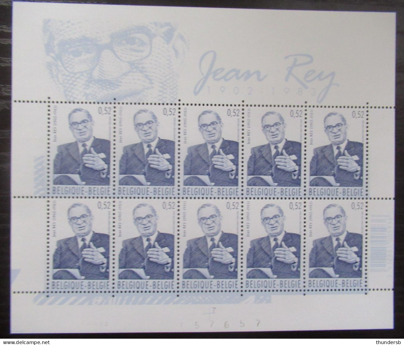 3097 'Jean Rey' - Postfris ** - Face Value: 5,2 Euro - Ongebruikt