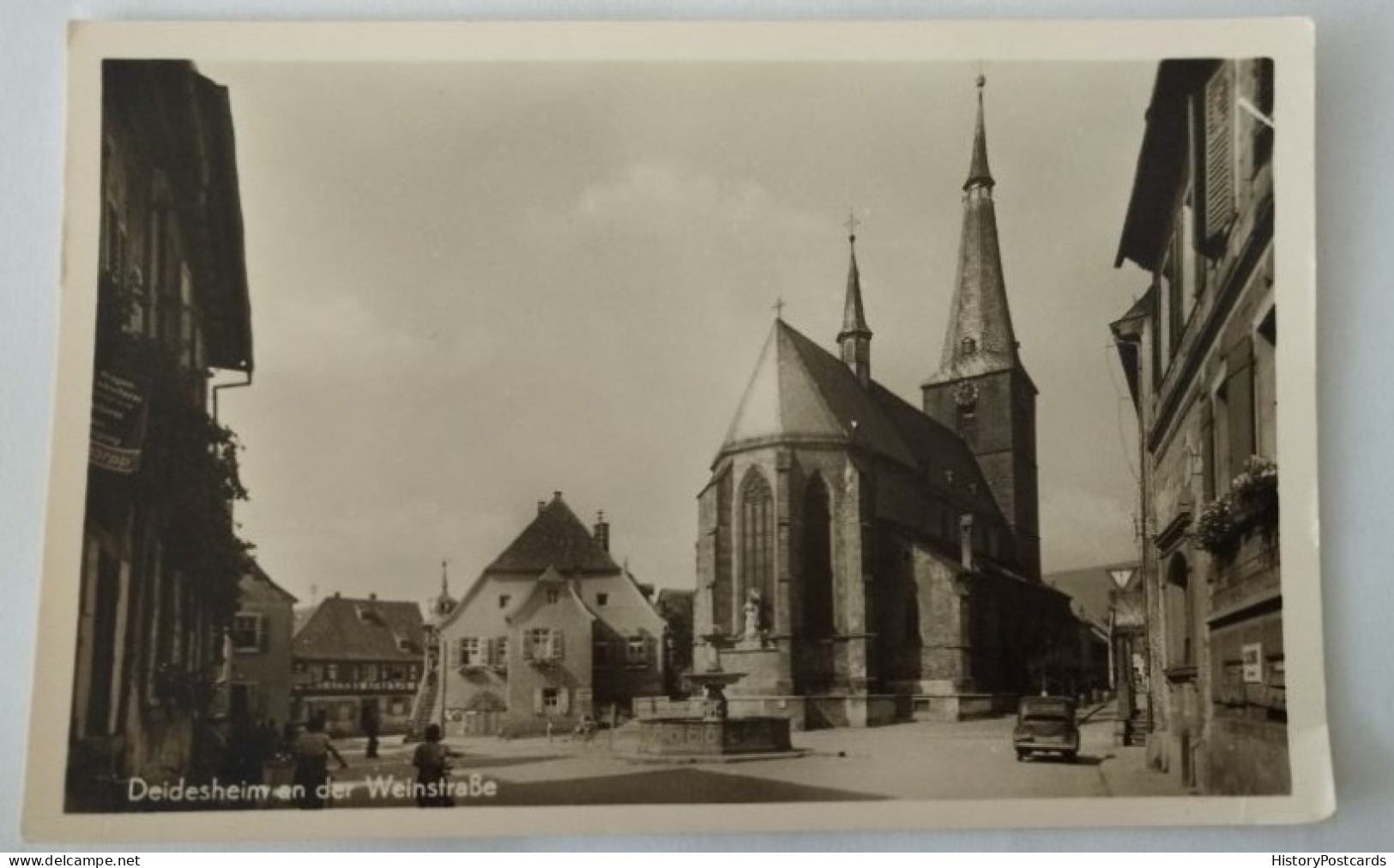 Deidesheim A.d. Weinstraße, Strassenszene, Auto, 1955 - Bad Duerkheim