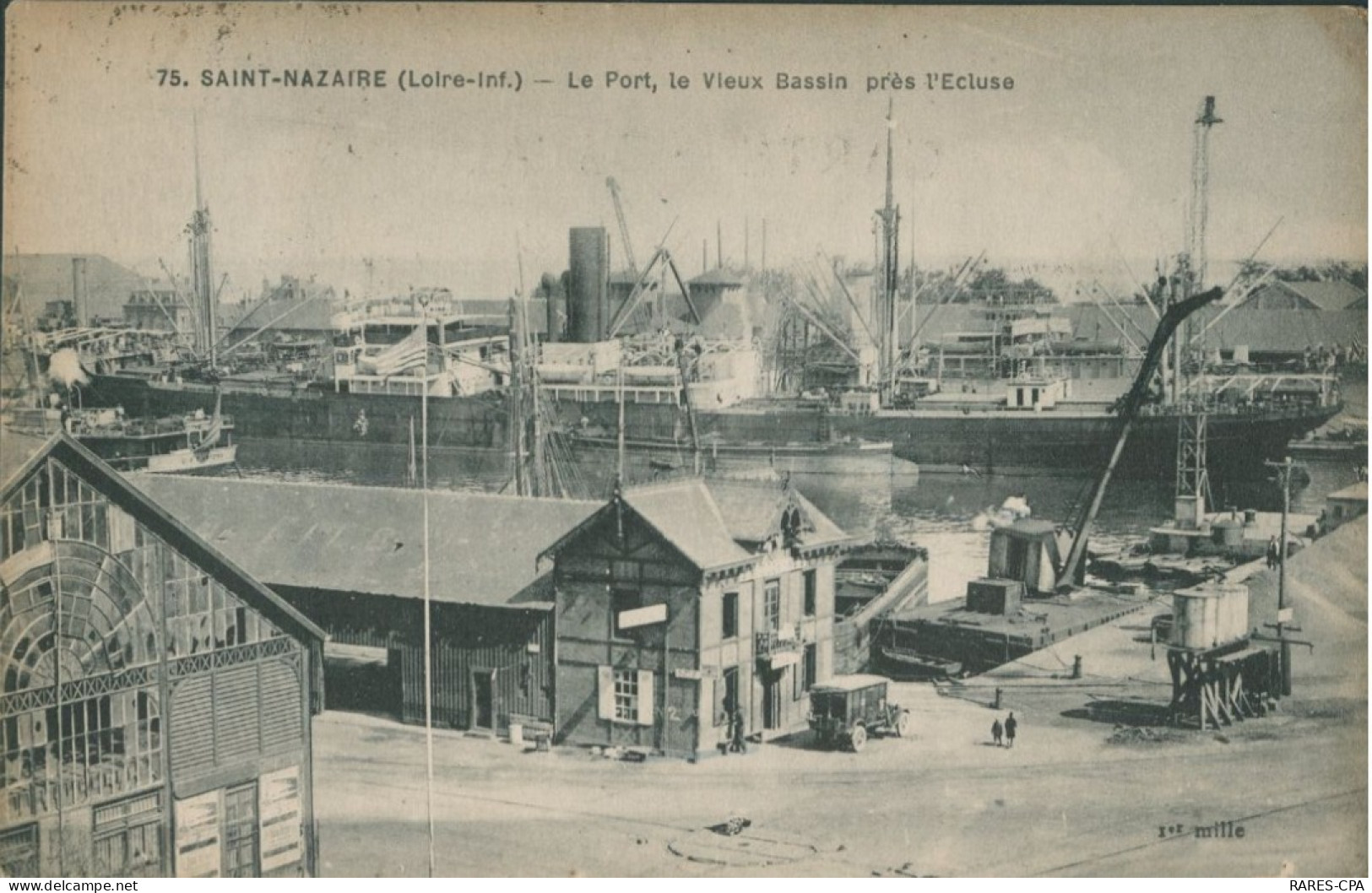 44 SAINT NAZAIRE - Le Port , Le Vieux Bassin Près L'écluse - RARE - Saint Nazaire