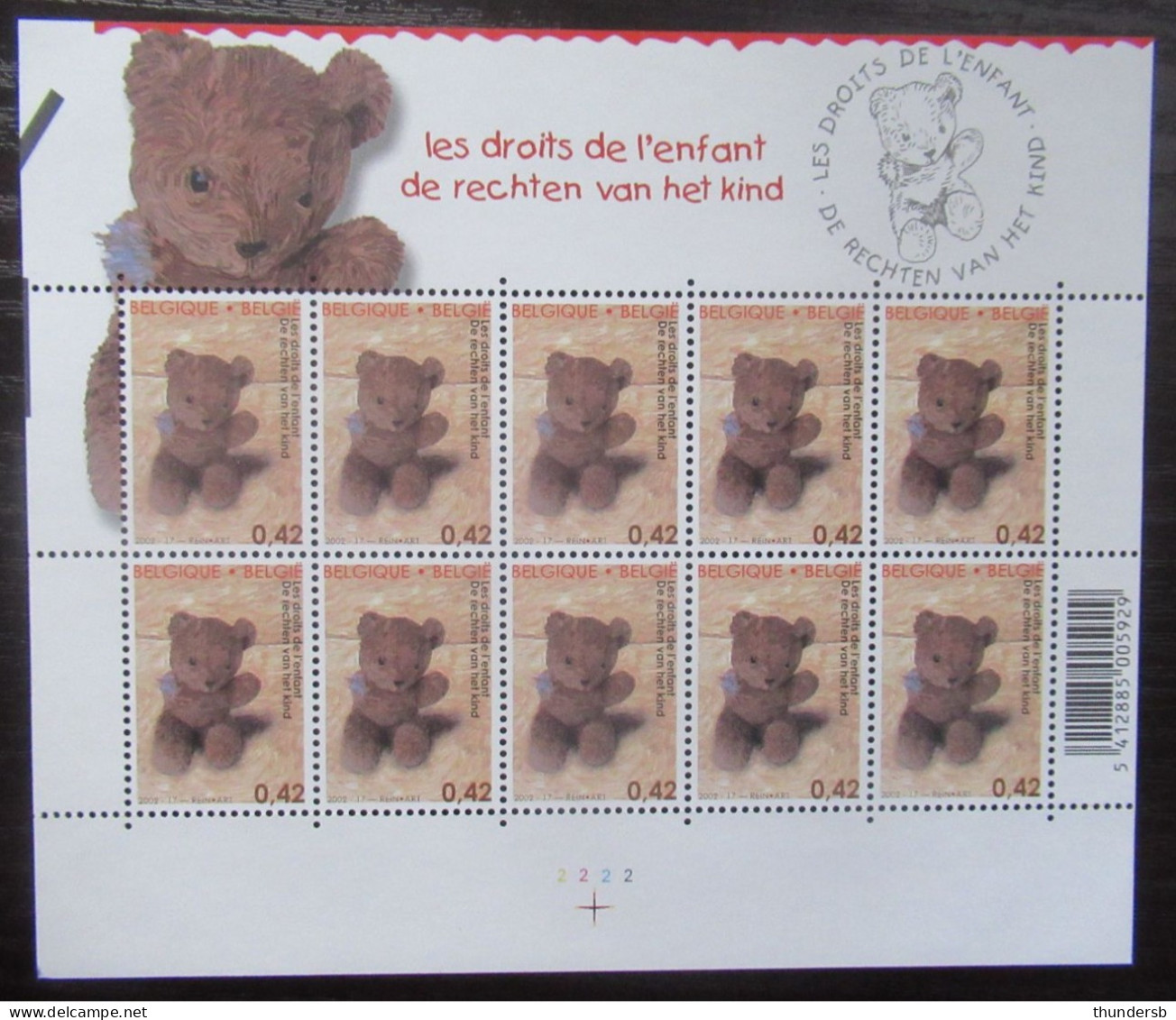 3096 'Rechten Van Het Kind' - Postfris ** - Face Value: 4,2 Euro - Ungebraucht