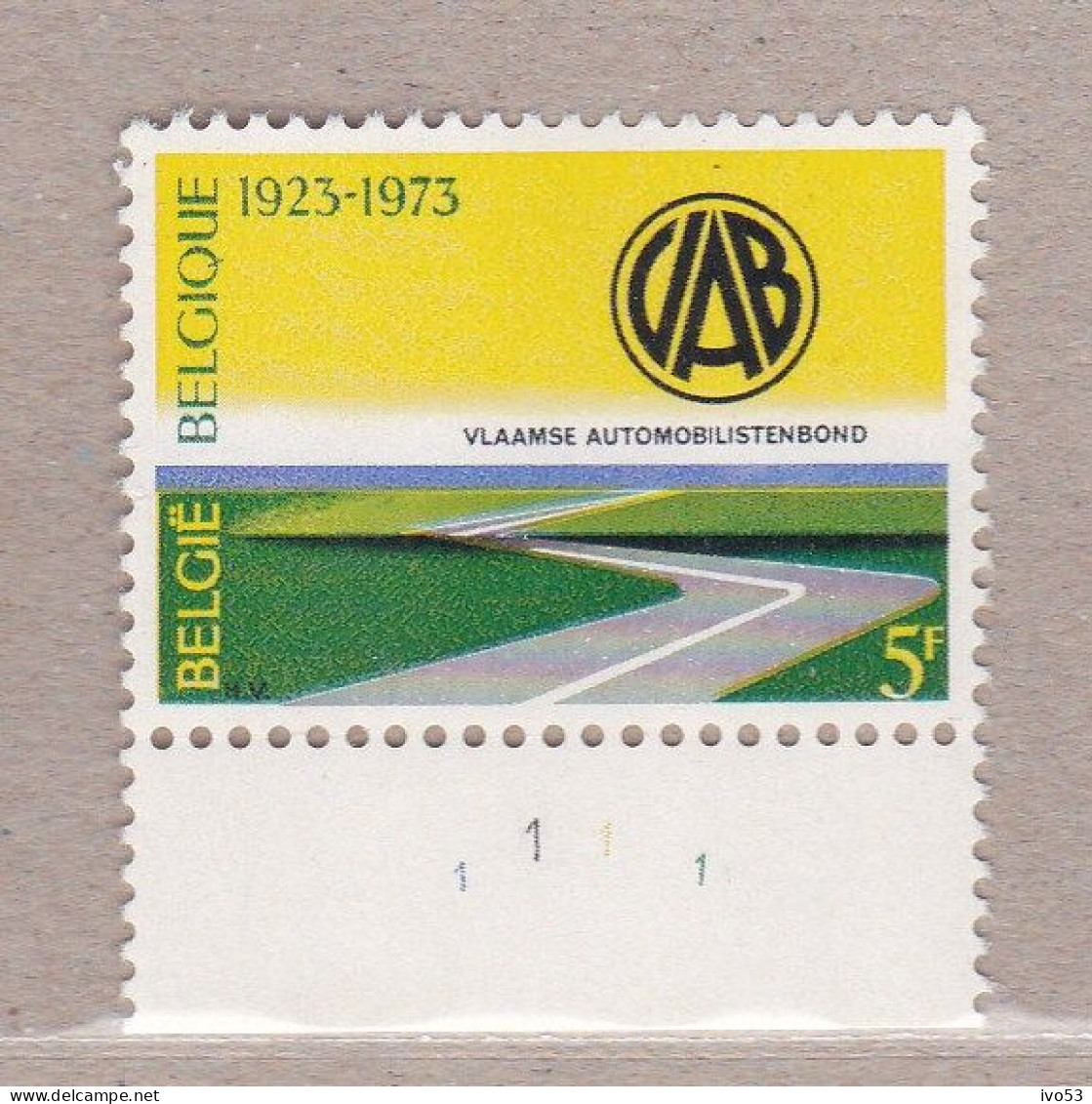 1973 Nr 1689** Plaatnummer:1.VLAAMSE AUTOMOBILISTENBOND. - 1971-1980