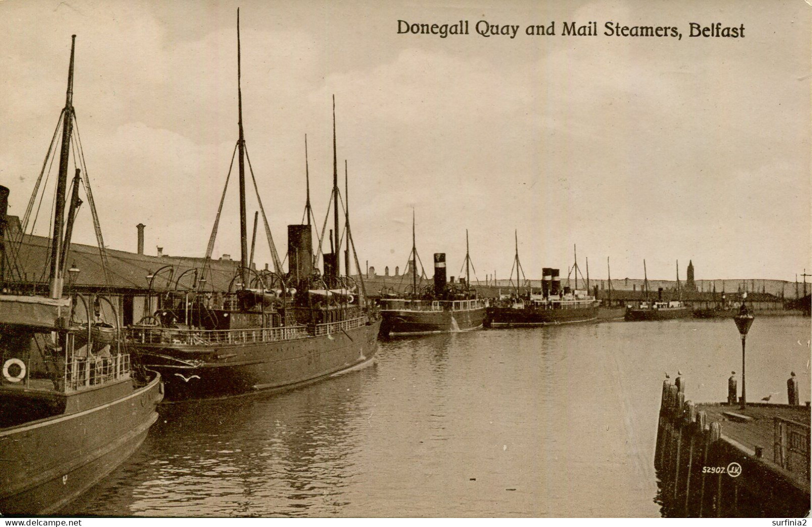 IRELAND - BELFAST - DONEGALL QUAY AND MAIL STEAMERS RP I565 - Belfast