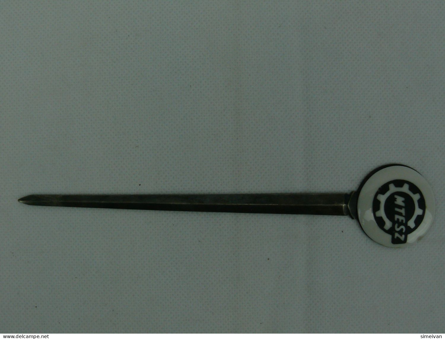 Vintage Silver Plated MTESZ Knife Letter Opener Czechoslovakia #2228 - Brieföffner