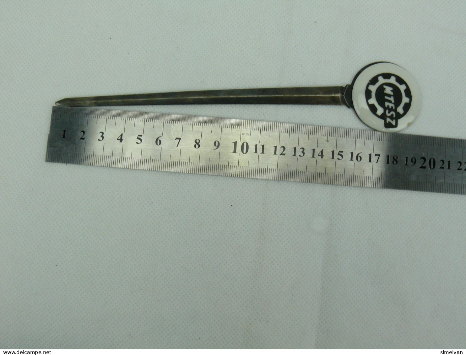 Vintage Silver Plated MTESZ Knife Letter Opener Czechoslovakia #2228