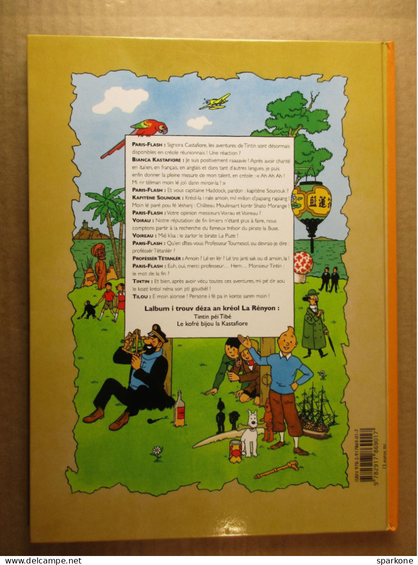 Le Kofré Bijou La Kastafiore - In Zistoir Tintin - Version Kréol La Rényon - éditions De 2008 - Comics & Manga (andere Sprachen)