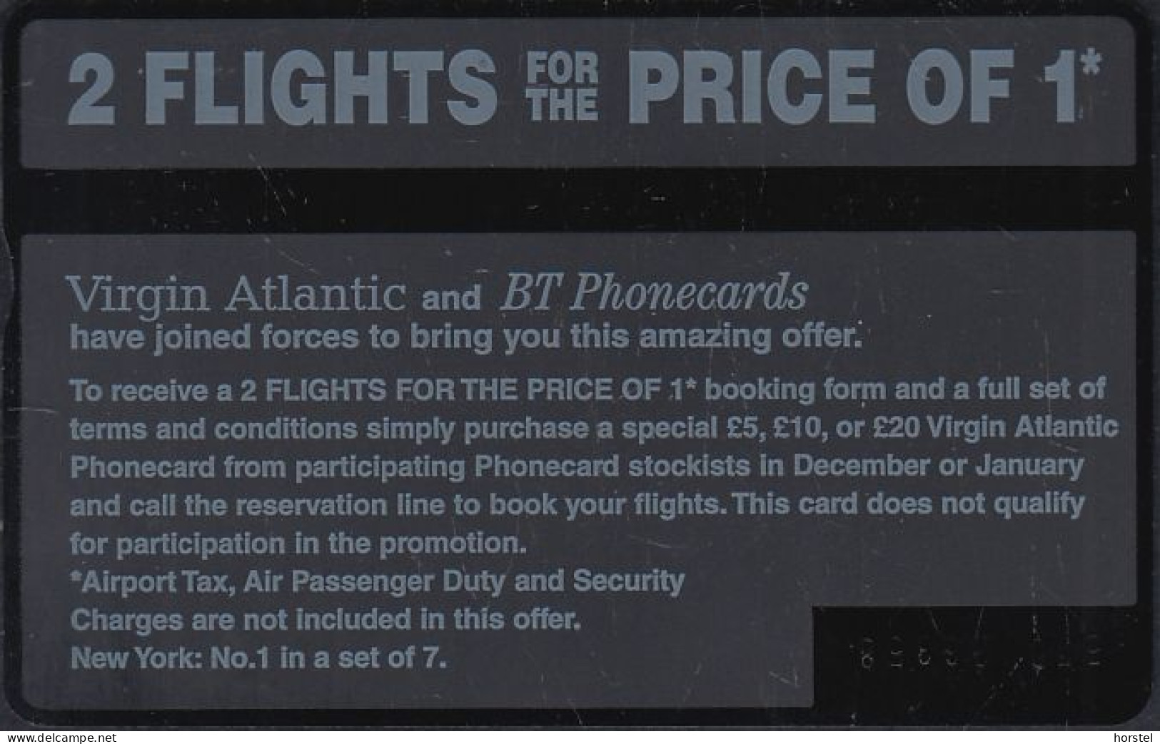 UK Bta 135 Virgin Atlantic (1) New York - Airplane - Flugzeug - 570A - BT Advertising Issues