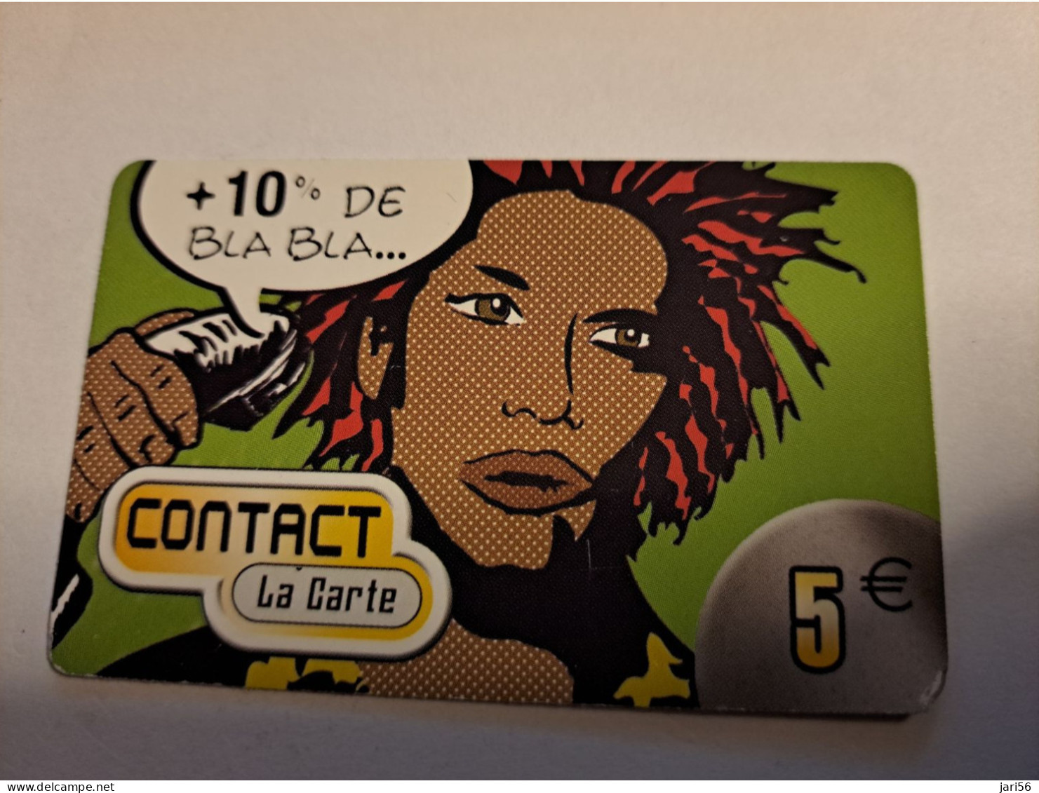 Caribbean Phonecard St Martin French BLA BLA La CARTE  5  EURO USED/  NO CLC 002  ** 16113 ** - Antillas (Francesas)