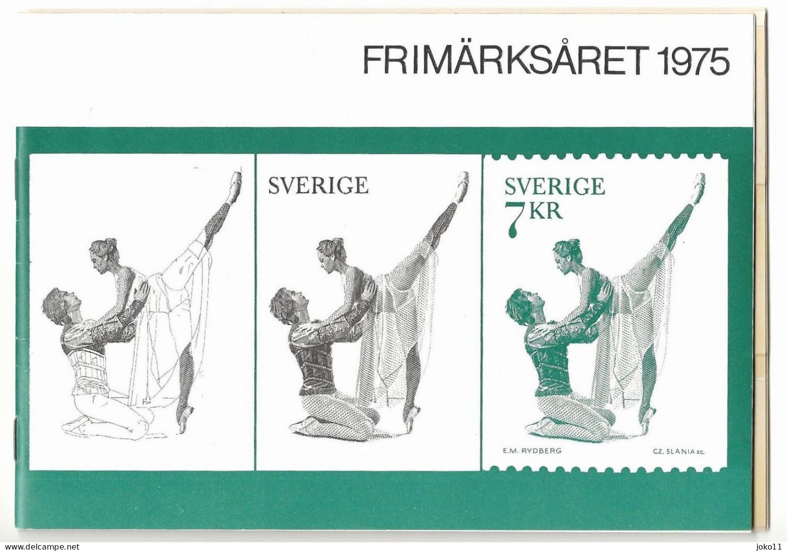Schweden, Jahresmappe 1975, Komplett, Postfrisch - Annate Complete