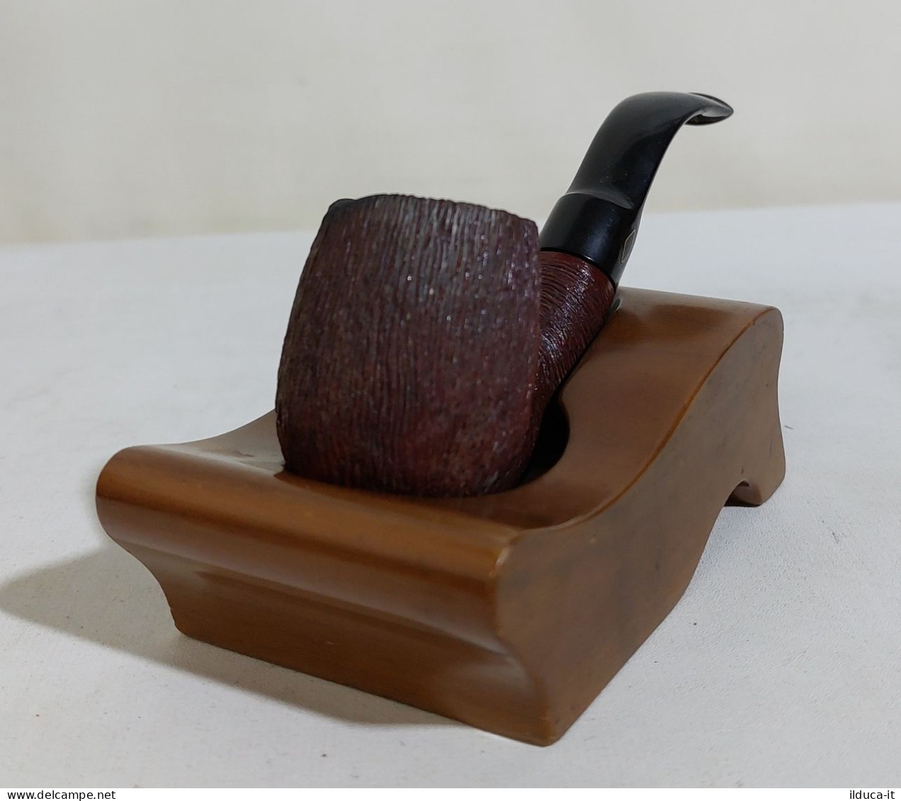 74105 Pipa - Brebbia Savana - Pipa Fumata + Sacchettino Originale - Heather Pipes