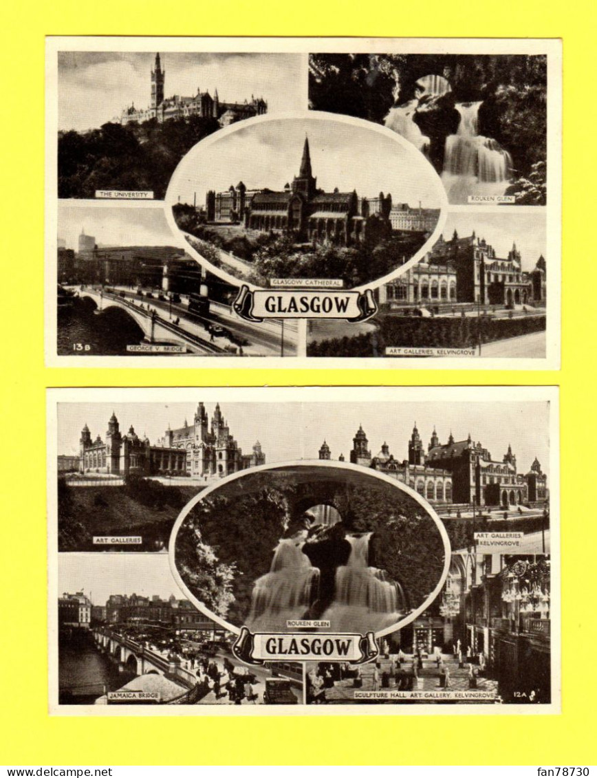 Ecosse  - Glasgow - Multivues - X 2 - Excel Séries - Frais Du Site Déduits - Lanarkshire / Glasgow