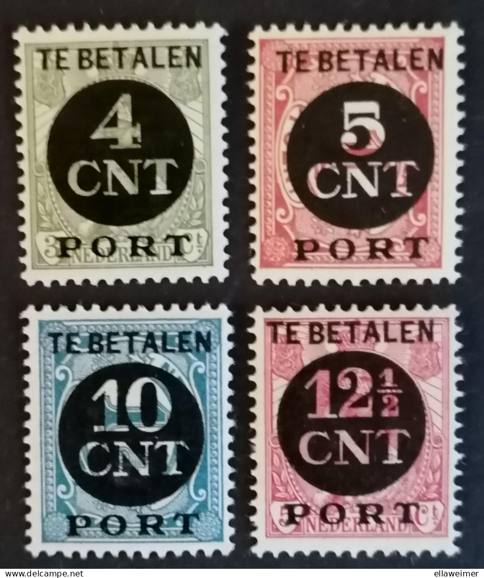 Nederland/Netherlands - Port Nrs. P65 T/m 68 (postfris Met Plakker) - Tasse