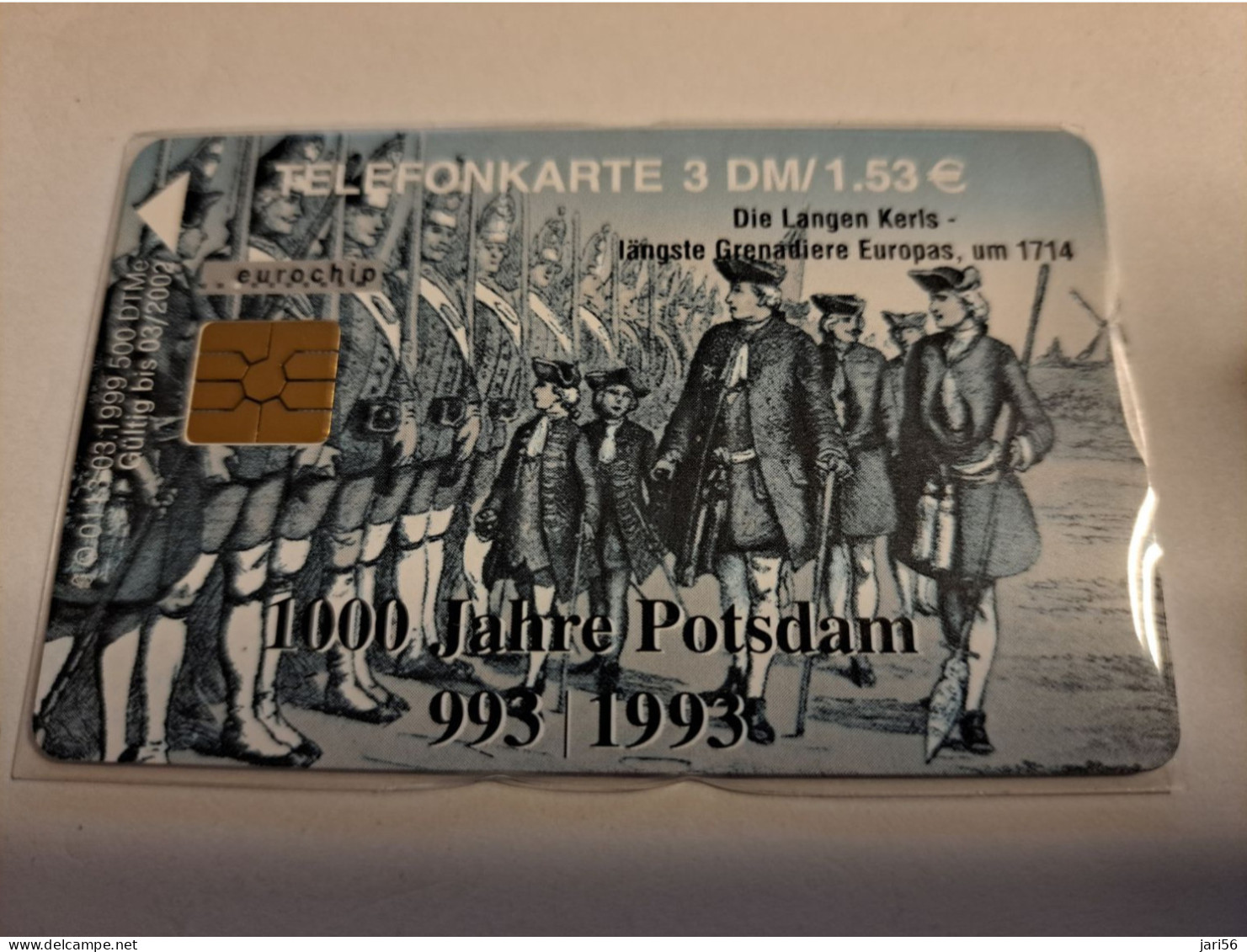 DUITSLAND/ GERMANY  CHIPCARD /1000 JAHRE POTSDAM/     / 500 EX   / 3 DM  CARD /    / MINT   CARD     **16116** - S-Series: Schalterserie Mit Fremdfirmenreklame