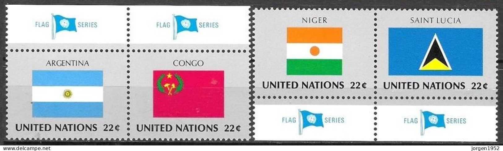 UNITED NATIONS # NEW YORK FROM 1987 STAMPWORLD 532-35** - Neufs