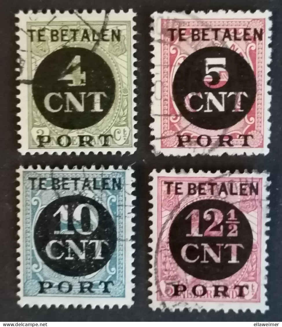 Nederland/Netherlands - Port Nrs. P65 T/m 68 (gestempeld/used) - Tasse