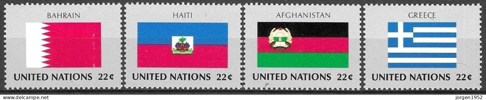 UNITED NATIONS # NEW YORK FROM 1987 STAMPWORLD 536--39** - Neufs