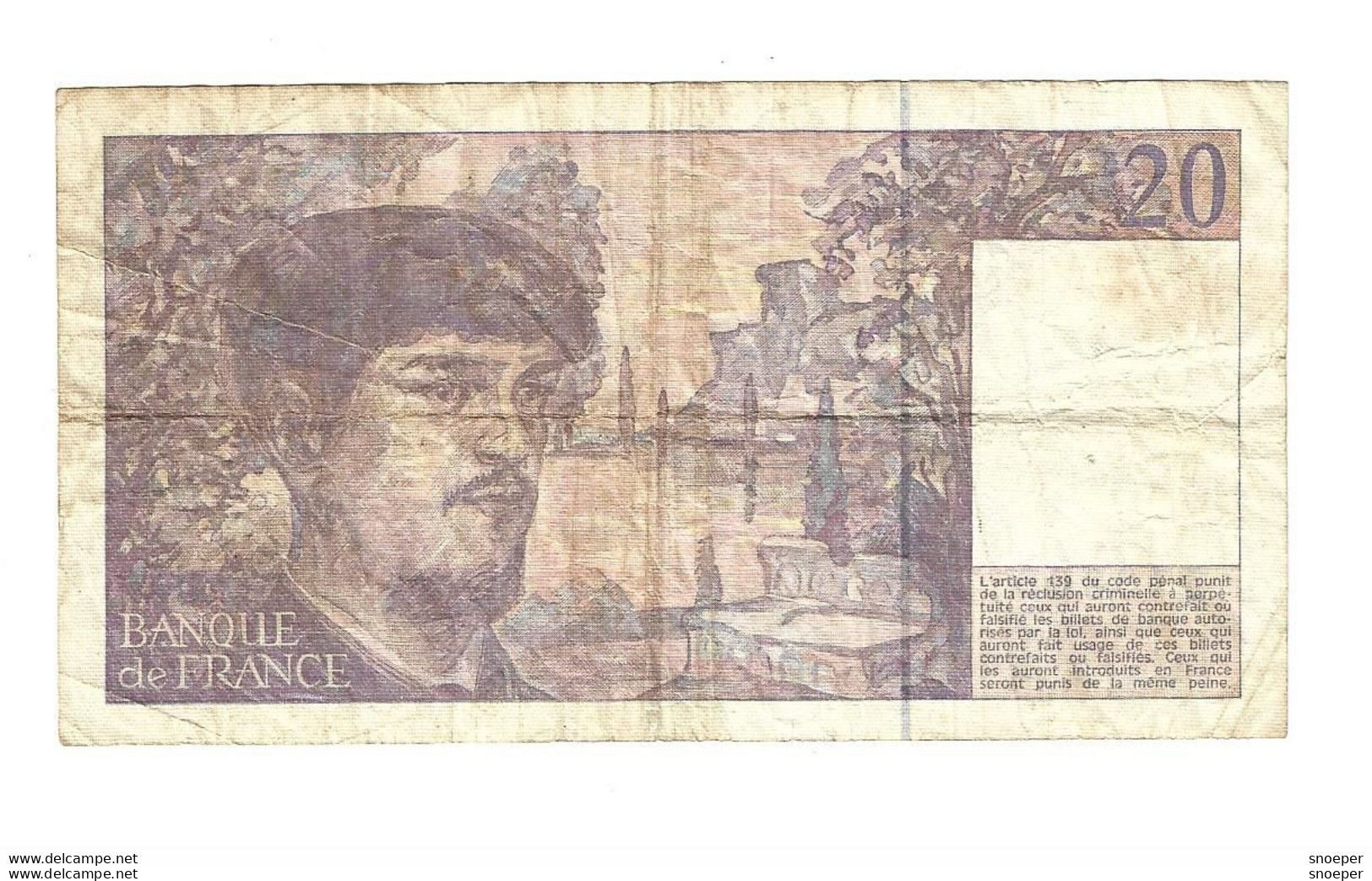 *france 20 Francs 1993   151g - 20 F 1980-1997 ''Debussy''