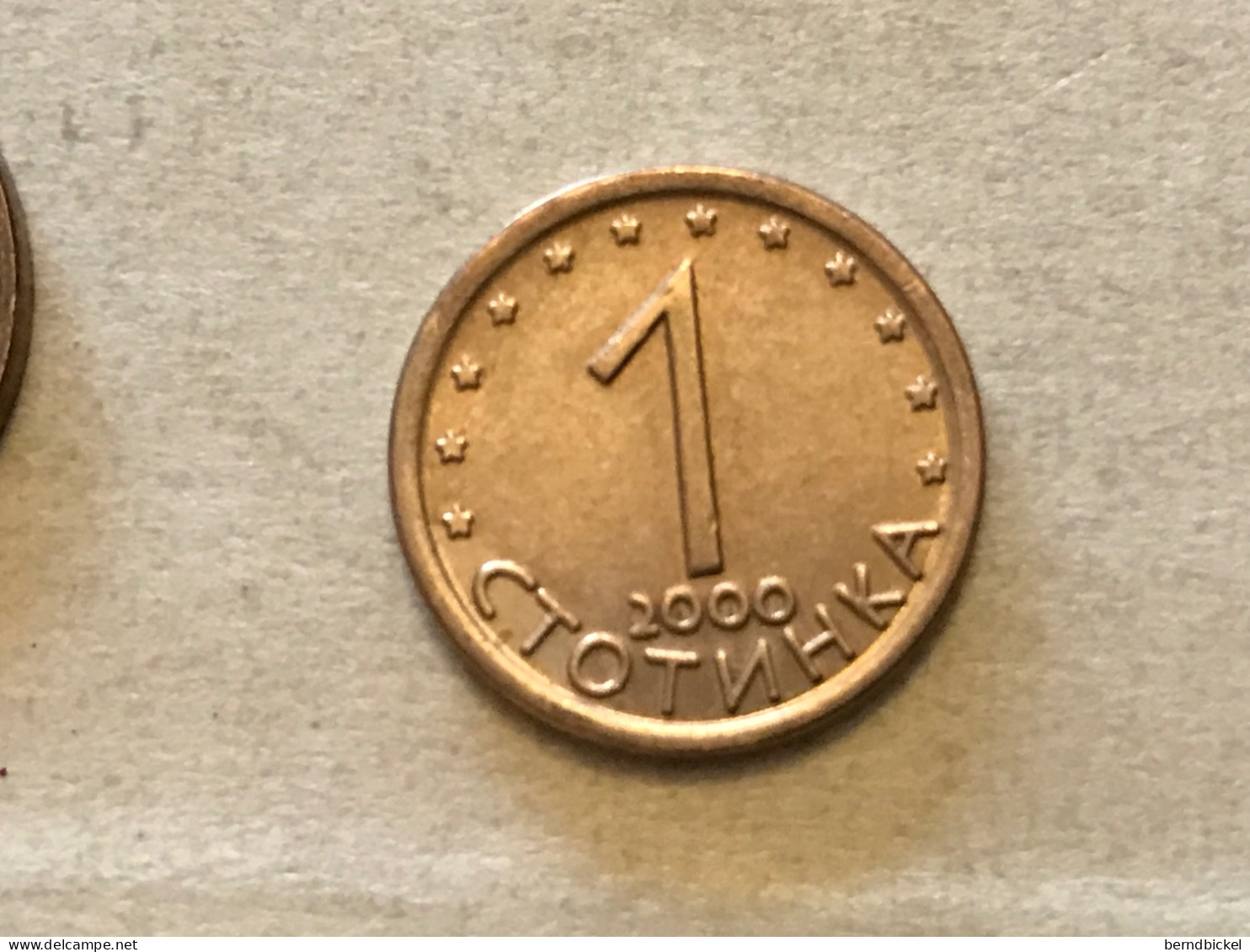 Münze Münzen Umlaufmünze Bulgarien 1 Stotinka 2000 - Bulgarije
