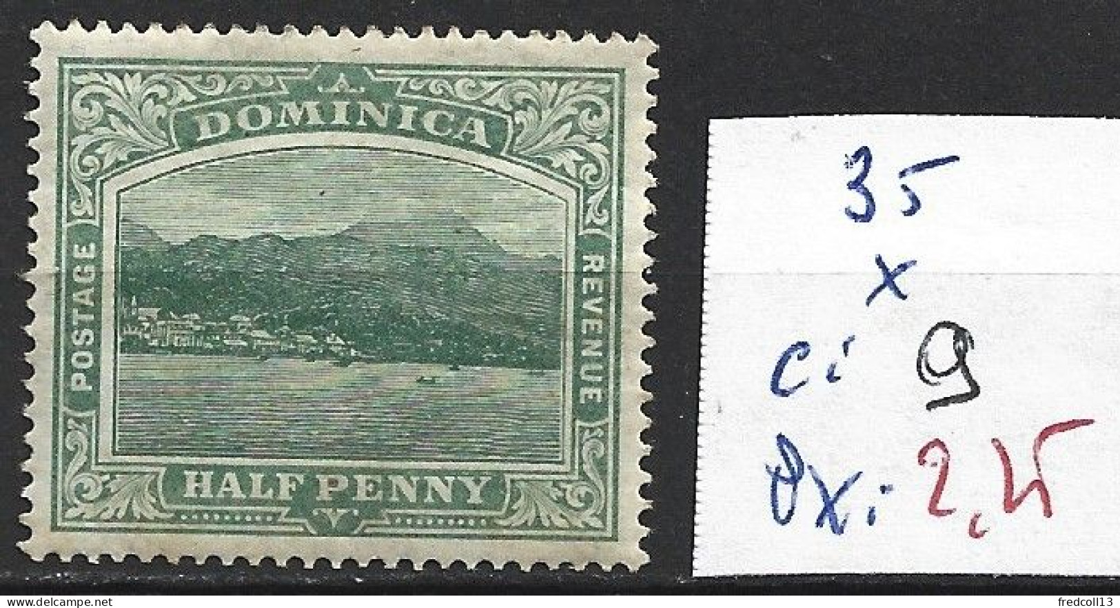 DOMINIQUE 35 * Côte 9 € - Dominica (...-1978)