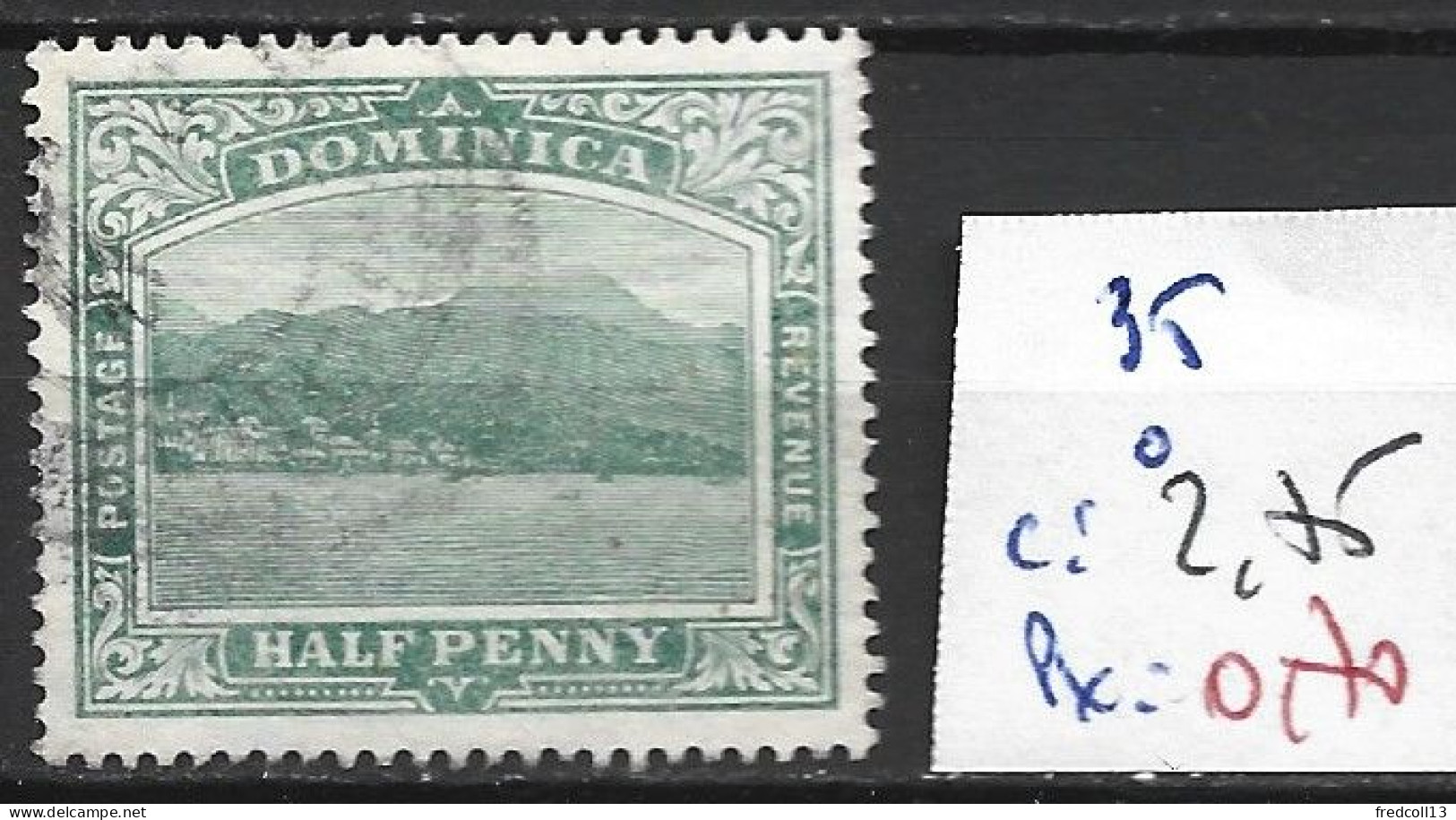 DOMINIQUE 35 Oblitéré Côte 2.75 € - Dominica (...-1978)